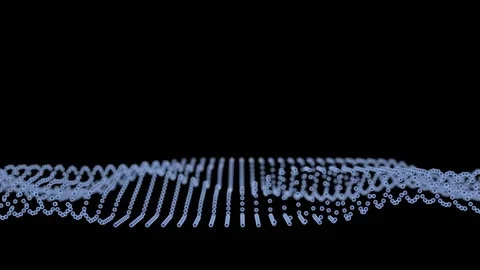 Abstract digital particle wave Stock Footage 149098901