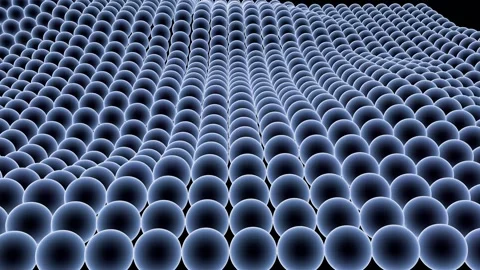 Abstract digital particle wave Stock Footage 149098916