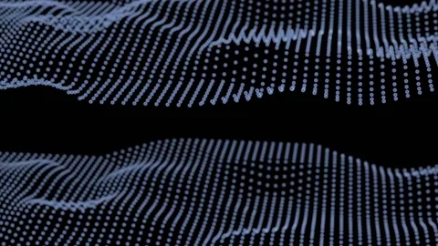 Abstract digital particle wave Stock Footage 149098942