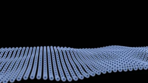 Abstract digital particle wave Stock Footage 149098946