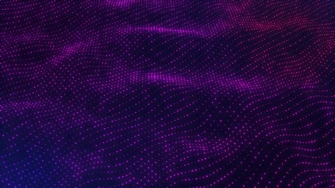 Abstract digital particle wave tech background Stock Footage 206205898