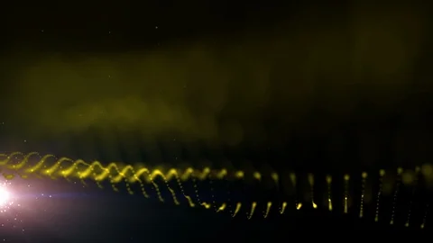 Abstract digital particles brust and wave from visual effect Stock Footage 87780854
