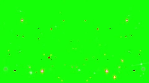 Abstract digital particles floating in neon green space. Vibrant motion Video stock 340943085
