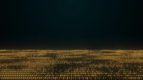 Abstract digital particles flow, Technology digital connection Stock Footage 342008681