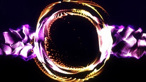 Abstract digital particles Stock Footage 120998154