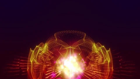 Abstract digital particles Stock-Footage 121049334