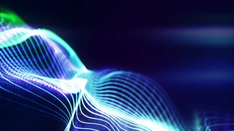 Abstract digital particles Stock Footage 121059936