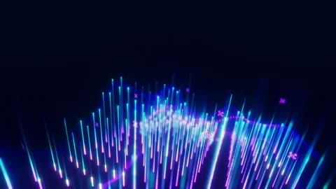 Abstract digital particles Stock-Footage 122662087