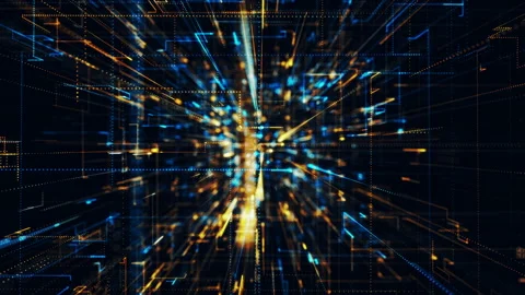 Abstract digital particles 動画素材 133517125