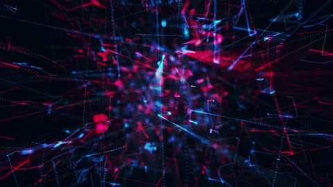 Abstract digital particles 動画素材 133558433