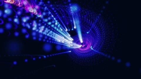 Abstract digital particles 動画素材 133669913