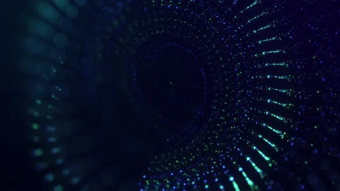 Abstract digital particles Видео 137433382
