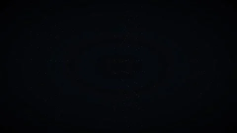 Abstract digital particles forming a 3D grid in dark space Stock Footage 335937973