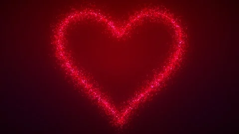 Abstract digital particles valentine Stock-Footage 122353279