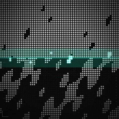 Abstract Digital Pattern Background - Futuristic Geometric Dotted Texture Stock Footage 347804362