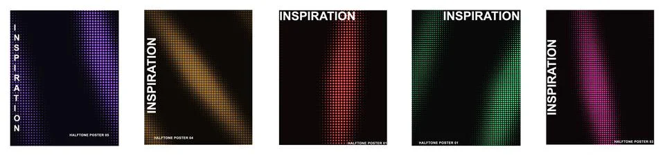 Abstract digital pattern backgrounds featuring glowing halftone dots and vi.. Stock Illustration