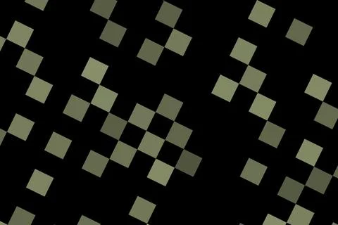 Abstract digital pattern with black and green squares Stock Illustration