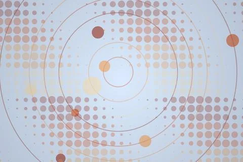 Abstract digital pattern with circles and lines in soft colors Stock Photos