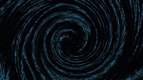 Abstract Digital Pattern with Circular Light Swirls and Dynamic Motion Effect Stock Footage 337956324