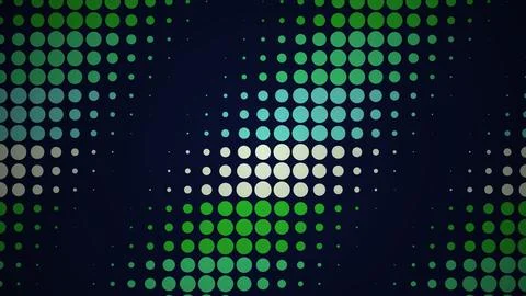 Abstract digital pattern with colorful dots on dark background イラスト素材
