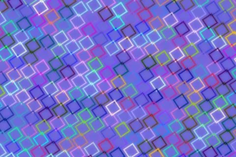 Abstract digital pattern with colorful squares and lines Stock Illustration