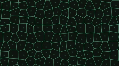 Abstract digital pattern featuring a dark background with green geometric c.. Stock Footage 347244151