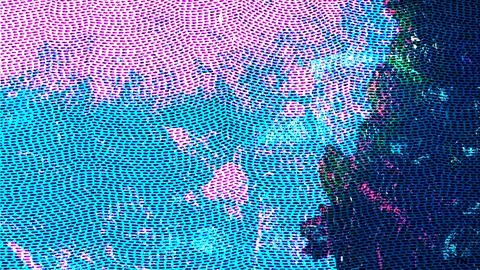Abstract digital pattern featuring intricate micro dots and halftone grid Stock Illustration