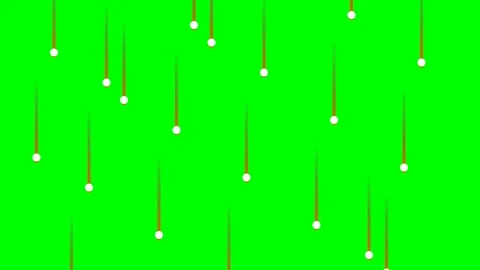 Abstract digital pattern featuring white dots falling on a bright green scree Stock Footage 340266564