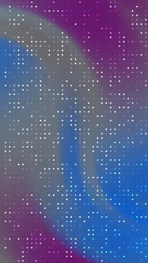 Abstract digital pattern with flowing colors and pixel dot texture Stock Footage 339994570