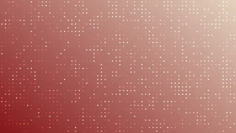 Abstract digital pattern with glowing dots in warm red hues Stock Footage 315396436