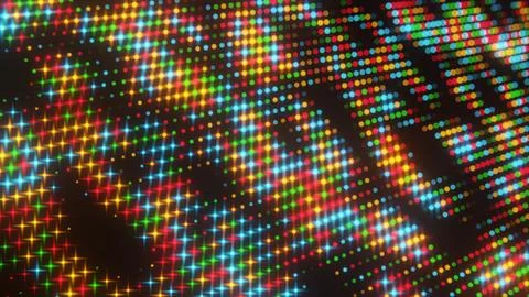 Abstract digital pattern with glowing dots forming a dynamic texture. Stock Illustration