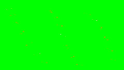 Abstract digital pattern of glowing floating particles on a green screen Stock-Footage 340268345