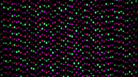 Abstract digital pattern of glowing neon dots and light particles. Stock Footage 334450281