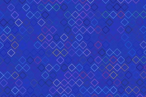Abstract digital pattern with glowing squares on blue background 스톡 일러스트