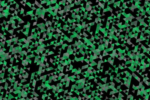 Abstract digital pattern with green and black geometric shapes イラスト素材