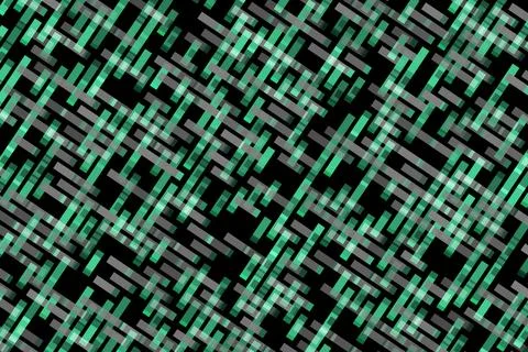 Abstract digital pattern with green and black lines Stock Illustration