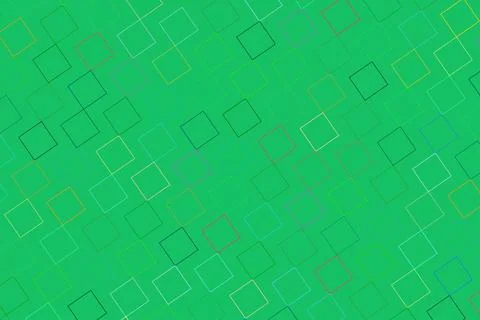 Abstract digital pattern with green background and squares Stock Photos