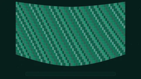 Abstract digital pattern of green tiles arranged in a diagonal checkered de.. Stockillustratie