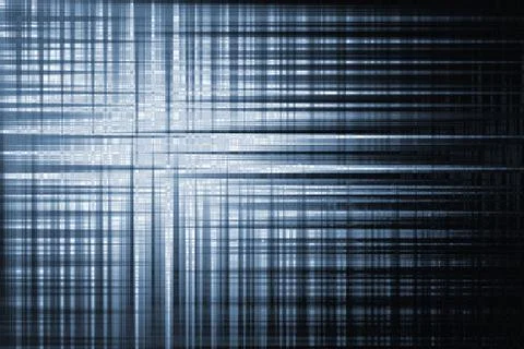 Abstract digital pattern with intersecting lines and glowing blue tones Stock Illustration