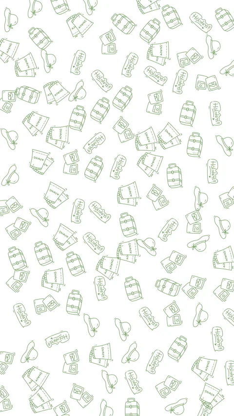 Abstract digital pattern with numerous scattered green dotted outline icons.. 스톡 동영상 336835581