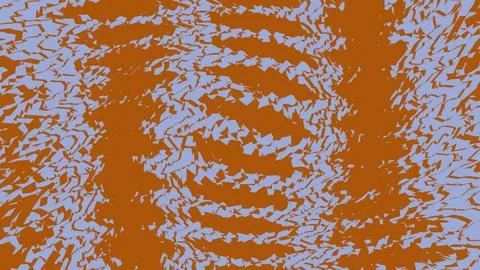 Abstract digital pattern with orange and blue colors Stock Illustration