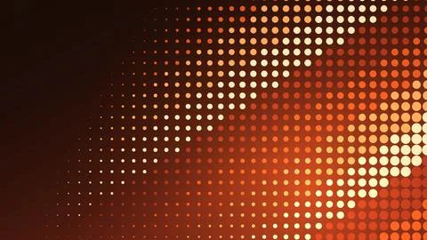 Abstract digital pattern with orange and red dots Stock Illustration
