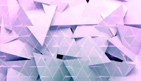 Abstract digital pattern, polygonal background texture 3d Stock Illustration