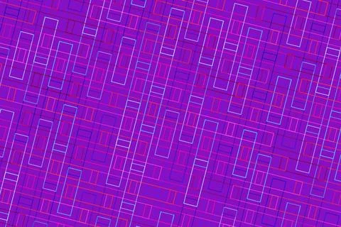 Abstract digital pattern with purple and pink geometric lines 库存插图