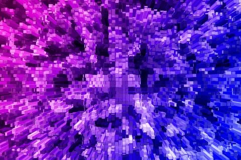 Abstract digital pattern in purple and blue tones Stock Photos