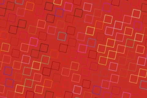 Abstract digital pattern with red, purple, and orange colors Stock Illustration