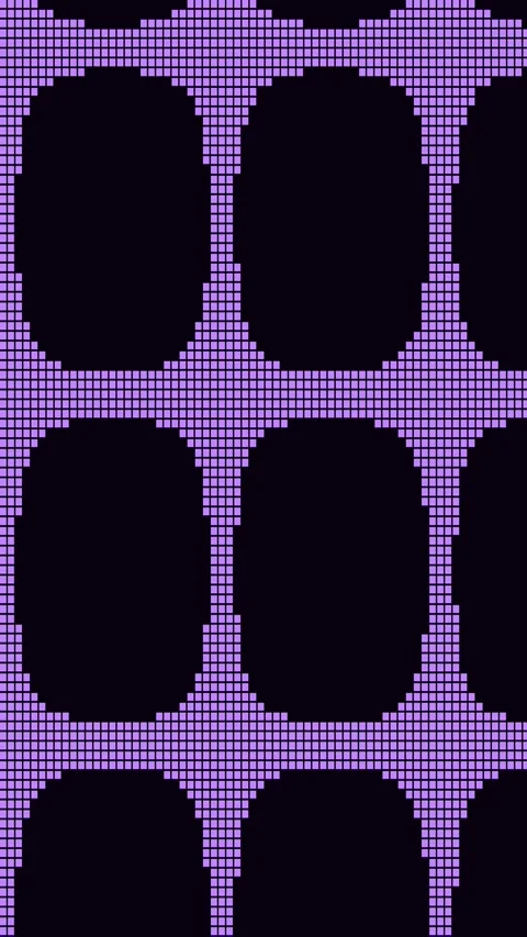 Abstract digital pattern: seamless geometric array of purple and black stripe Stock Footage 342522739