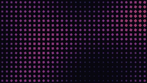 Abstract digital pattern of small glowing purple and pink geometric shapes Video stock 335117389