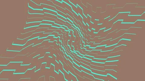 Abstract digital pattern with teal lines on pink background 库存插图