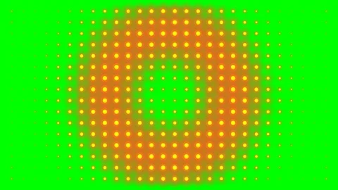 Abstract digital pattern with vibrant yellow dots on a bright green backgroun Stock Footage 340268162